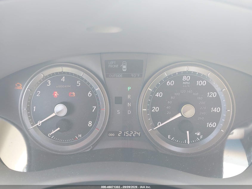 2009 LEXUS ES 350 auction photo 7
