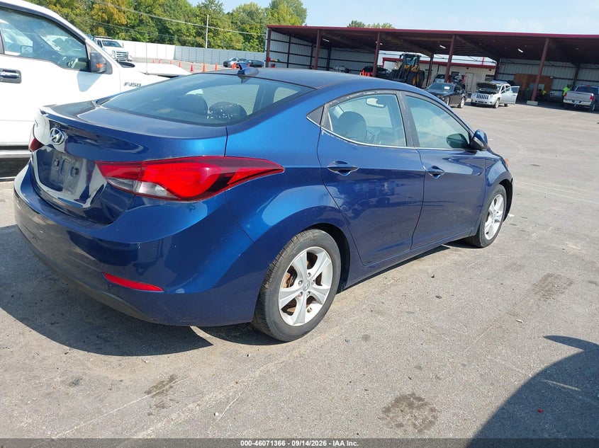 Vin: 5npdh4ae0gh730015, lot: 46570901, hyundai elantra value edition 20164