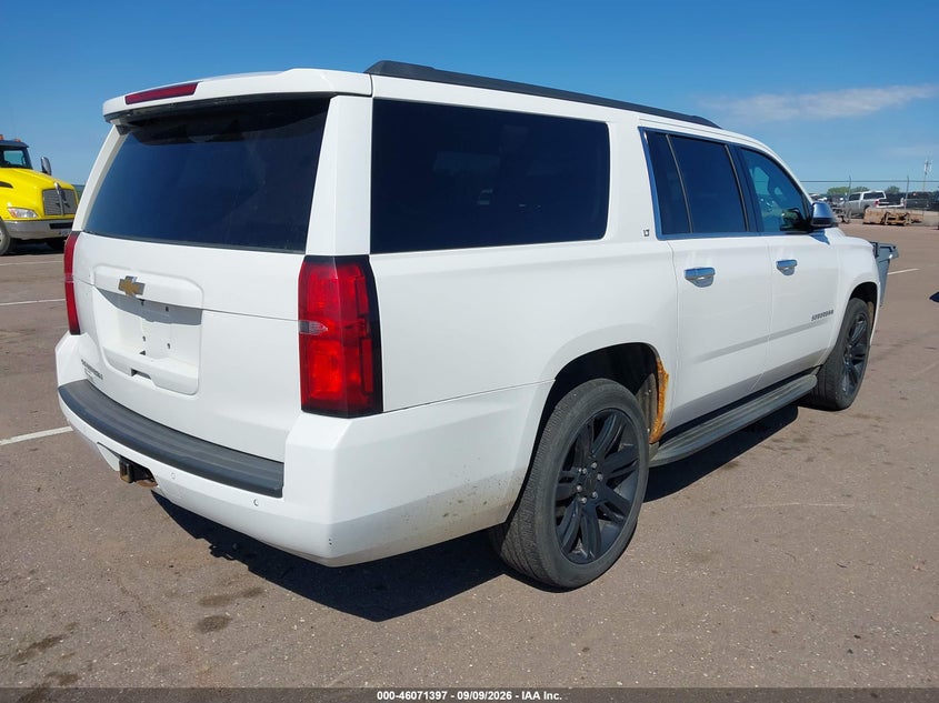 Vin: 1gnskjkc8fr534715, lot: 46570932, chevrolet suburban 1500 lt 20154