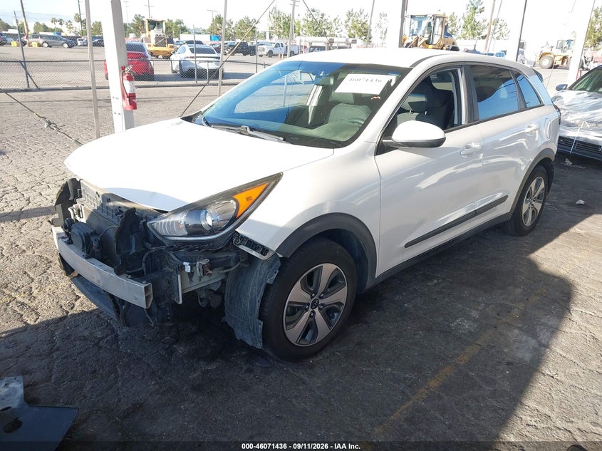 Vin: kndcb3lcxj5158767, lot: 46570971, kia niro fe 20182