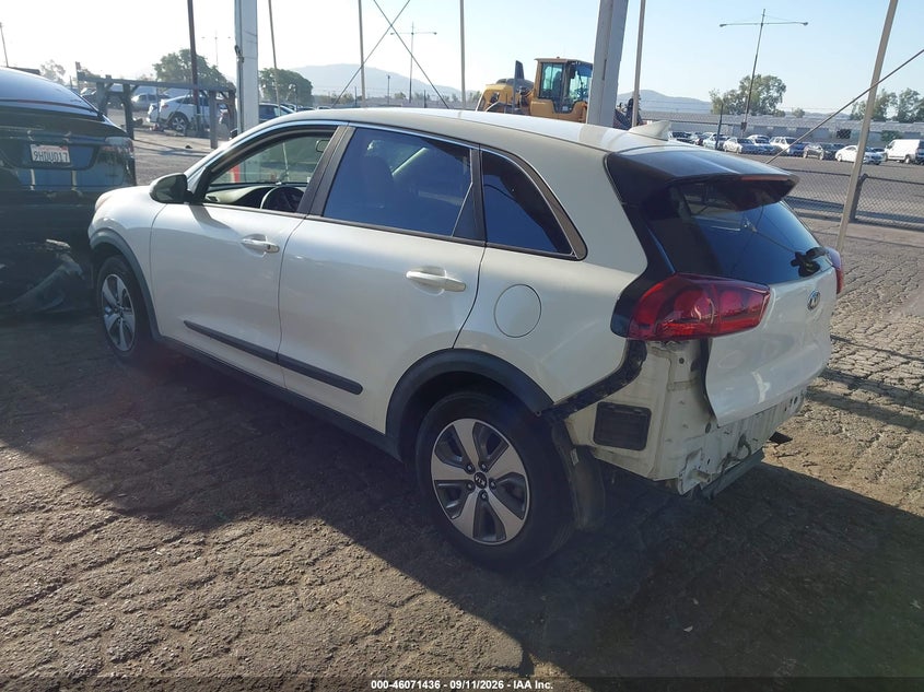 Vin: kndcb3lcxj5158767, lot: 46570971, kia niro fe 20183
