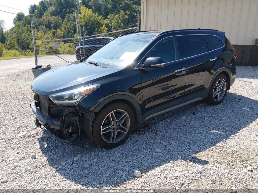 2017 Hyundai Santa Fe Limited Ultimate, Front End, IAAI, VIN KM8SRDHF3HU245096 — photo 2