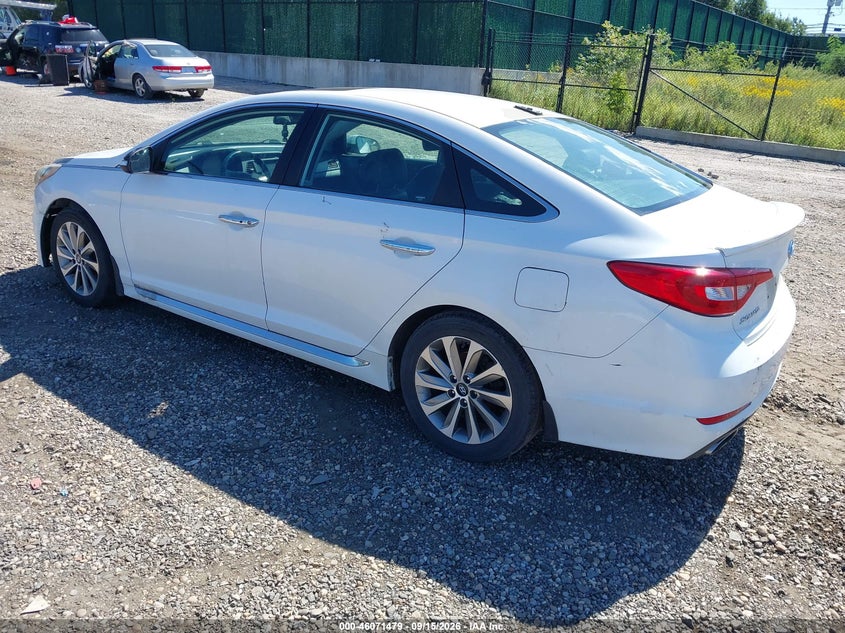 Vin: 5npe34af6hh450337, lot: 46571014, hyundai sonata sport 20173