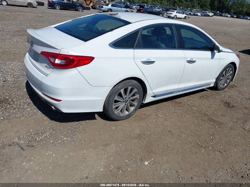 Vin: 5npe34af6hh450337, lot: 46571014, hyundai sonata sport 20174