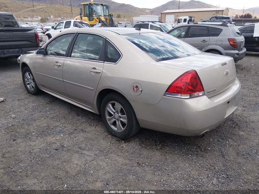 Vin: 2g1wa5e3xc1189653, lot: 46571016, chevrolet impala ls 20123