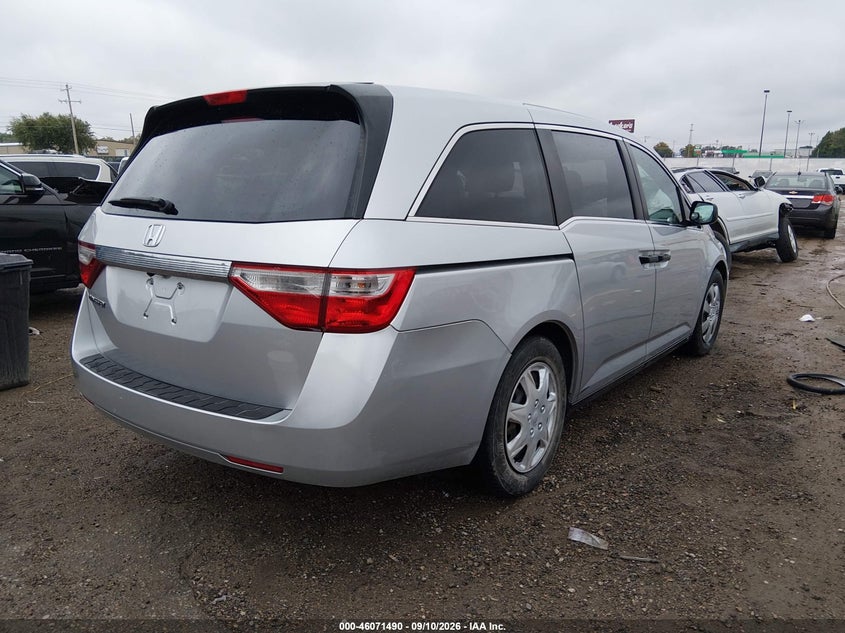 Vin: 5fnrl5h28db011661, lot: 46571025, honda odyssey lx 20134