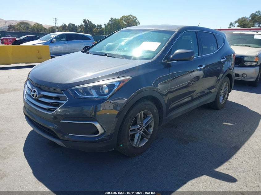 Vin: 5xyzt3lb4jg567580, lot: 46571093, hyundai santa fe sport 2.4l 20182
