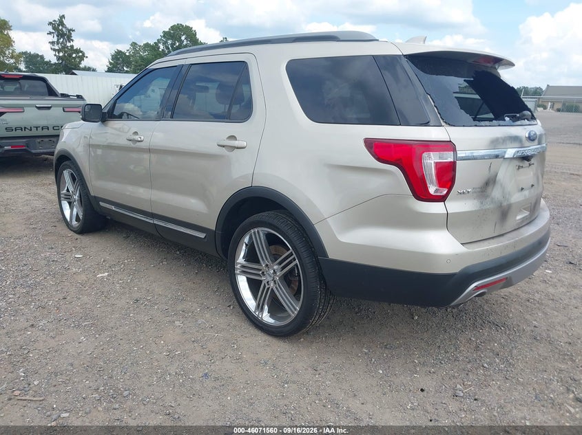 Vin: 1fm5k7d89hgc18090, lot: 46571095, ford explorer xlt 20173