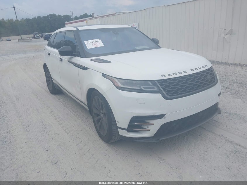 Vin: salyl2rv1ja712672, lot: 46571098, land rover range rover velar p380 se r-dynamic 20181