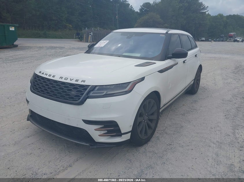 Vin: salyl2rv1ja712672, lot: 46571098, land rover range rover velar p380 se r-dynamic 20182