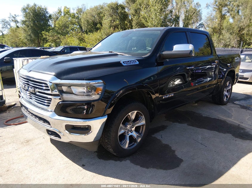 Vin: 1c6srfjt3ln176548, lot: 46571116, ram 1500 laramie  4x4 5'7 box 20202
