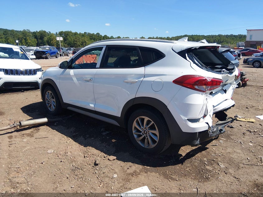 Vin: km8j3ca40ju614468, lot: 46571122, hyundai tucson sel 20183