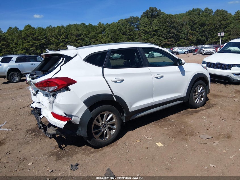 Vin: km8j3ca40ju614468, lot: 46571122, hyundai tucson sel 20184