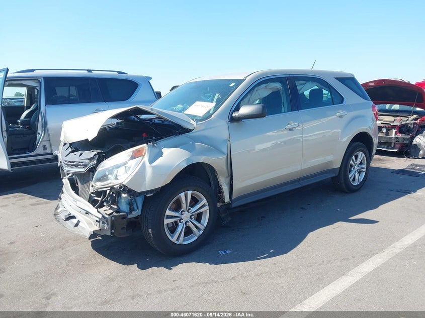 Vin: 2gnalbek4g1134114, lot: 46571155, chevrolet equinox ls 20162