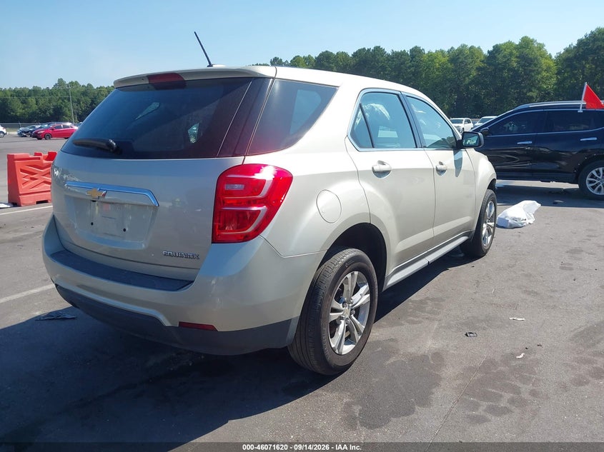 Vin: 2gnalbek4g1134114, lot: 46571155, chevrolet equinox ls 20164