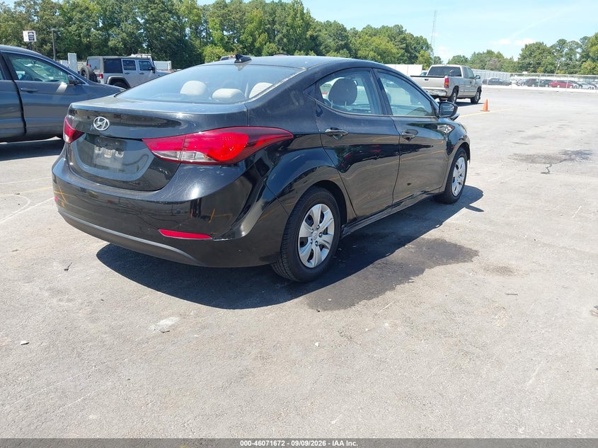 Vin: 5npdh4ae1gh759913, lot: 46571207, hyundai elantra se 20164