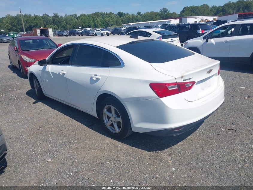 Vin: 1g1zb5st0gf307318, lot: 46571252, chevrolet malibu ls 20163