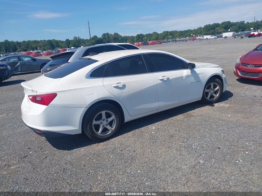 Vin: 1g1zb5st0gf307318, lot: 46571252, chevrolet malibu ls 20164
