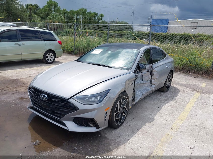 Vin: kmhl14jc1pa279209, lot: 46571259, hyundai sonata n line 20232