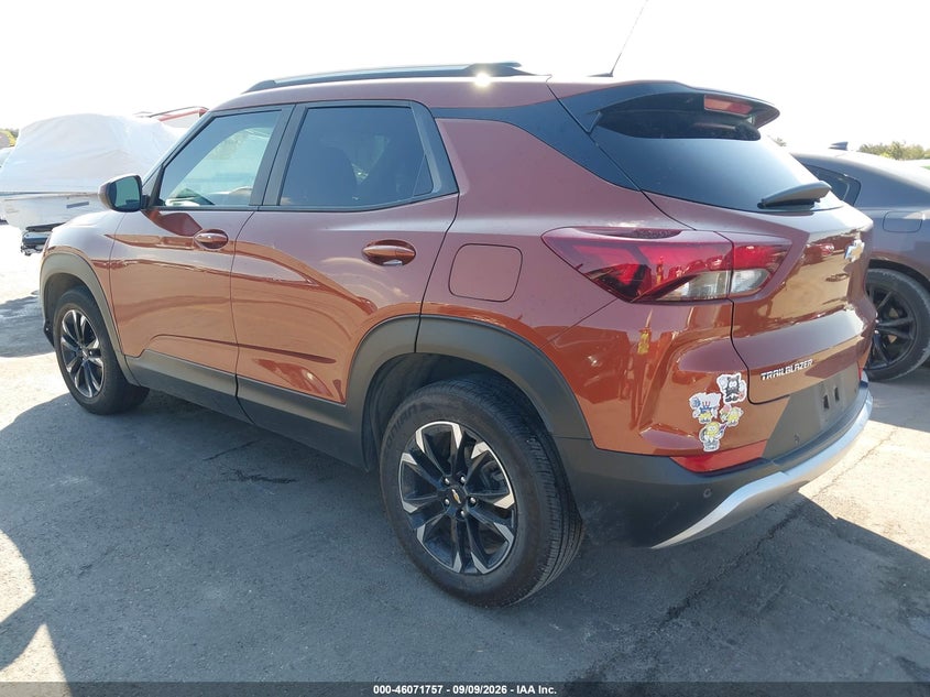 Vin: kl79mpsl9mb148490, lot: 46571292, chevrolet trailblazer fwd lt 20213