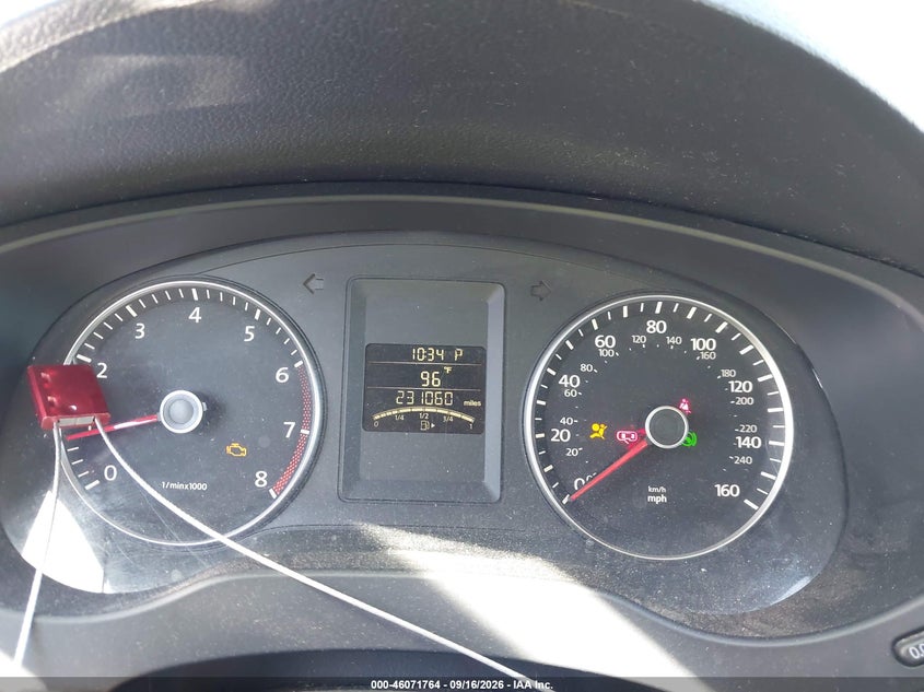 VOLKSWAGEN JETTA 2012 VIN 3VWDP7AJ9CM372769