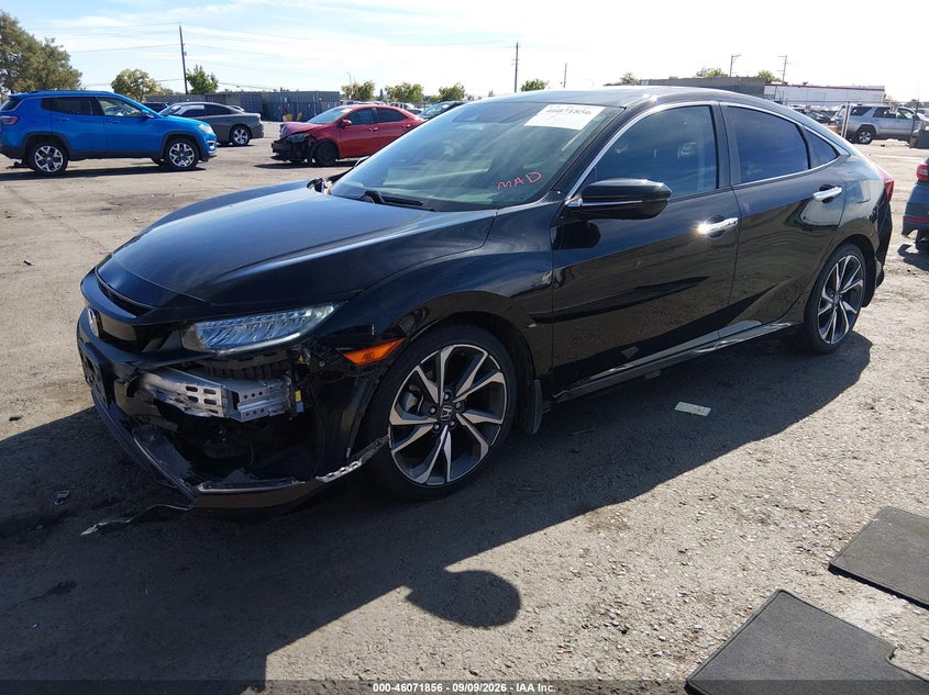 Vin: 19xfc1f9xle208797, lot: 46571391, honda civic touring 20202