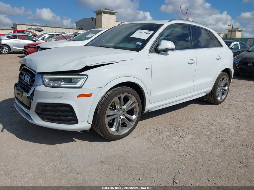 Vin: wa1gfcfs2gr011024, lot: 46571395, audi q3 2.0t premium plus 20162