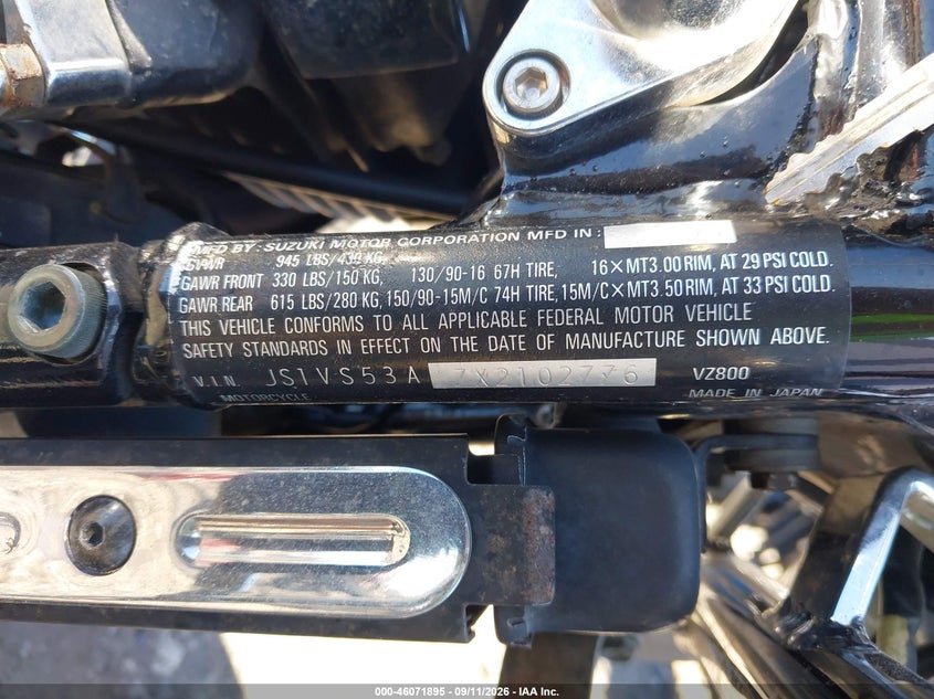 SUZUKI VZ800 1999