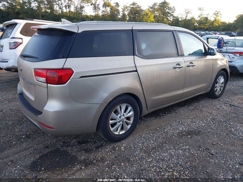 Vin: kndmb5c10f6072447, lot: 46571542, kia sedona lx 20154