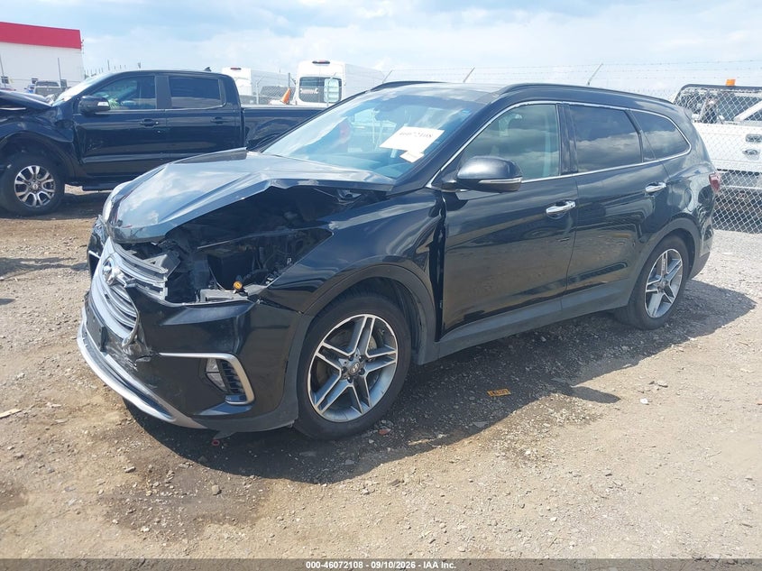 Vin: km8sr4hf2ju277799, lot: 46571643, hyundai santa fe se ultimate 20182