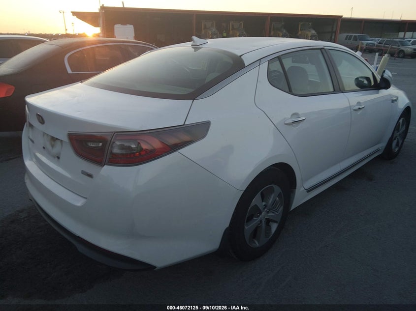 Vin: knagm4ad3e5074063, lot: 46571660, kia optima hybrid lx 20144