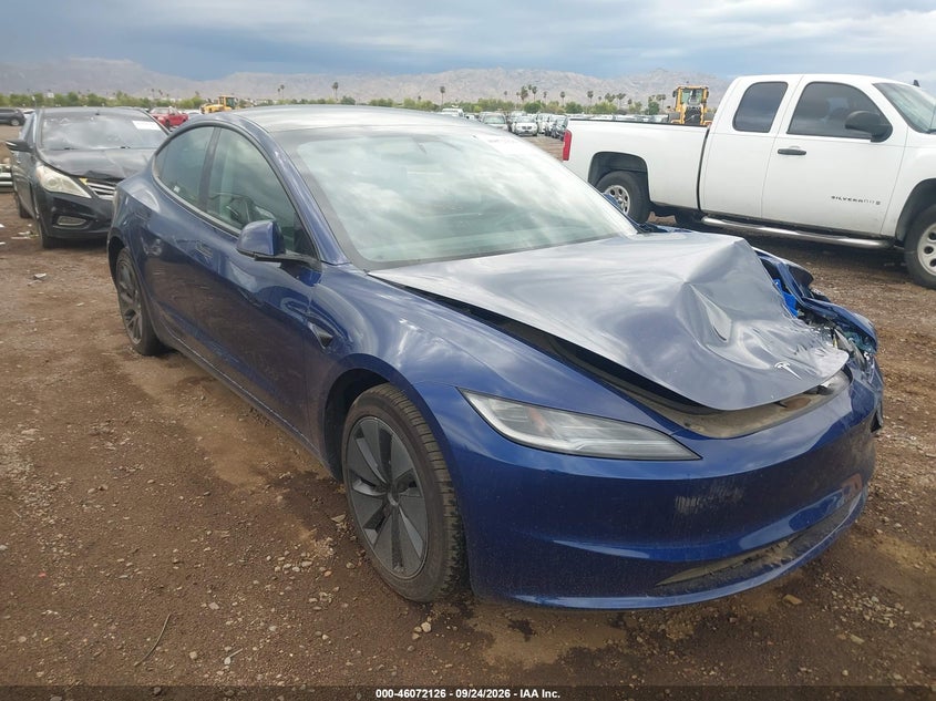 Vin: 5yj3e1ea5sf879554, lot: 46571661, tesla model 3 long range rear-wheel drive/standard rear-wheel drive 20251