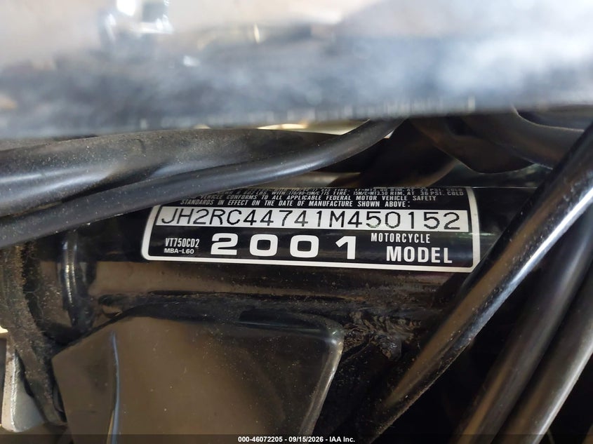 HONDA VT750 2001