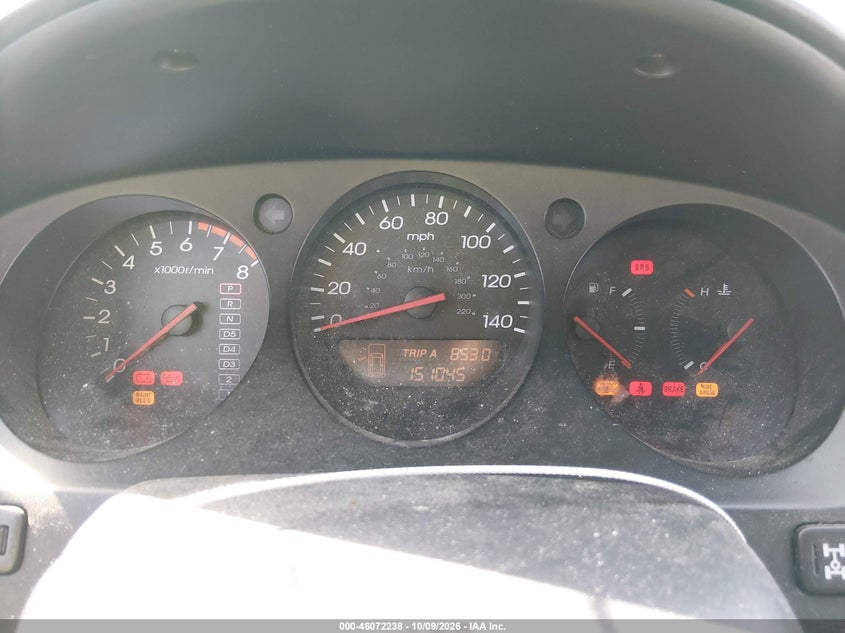 ACURA MDX 2001 VIN 2HNYD182X1H538991