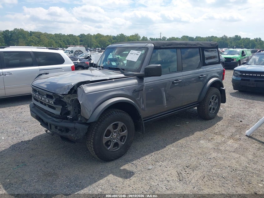 Vin: 1fmee5bp1mla89348, lot: 46571893, ford bronco big bend 20212