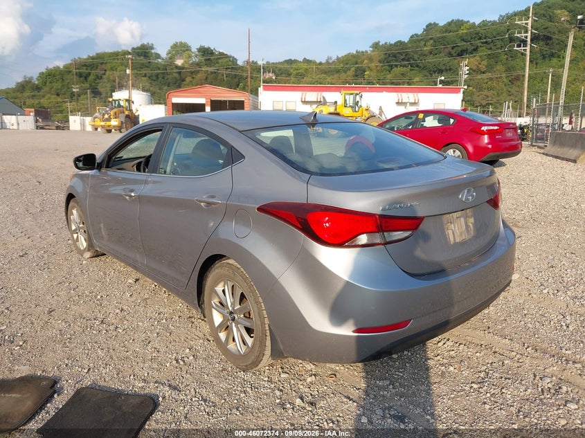 Vin: kmhdh4aexfu355198, lot: 46571921, hyundai elantra se 20153