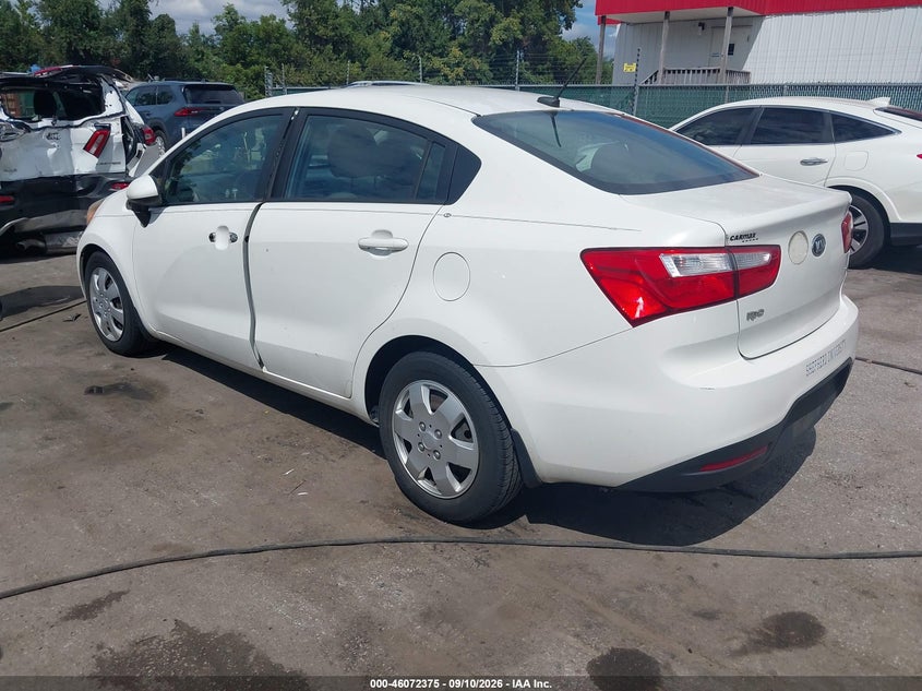 Vin: knadm4a3xe6361937, lot: 46571922, kia rio lx 20143