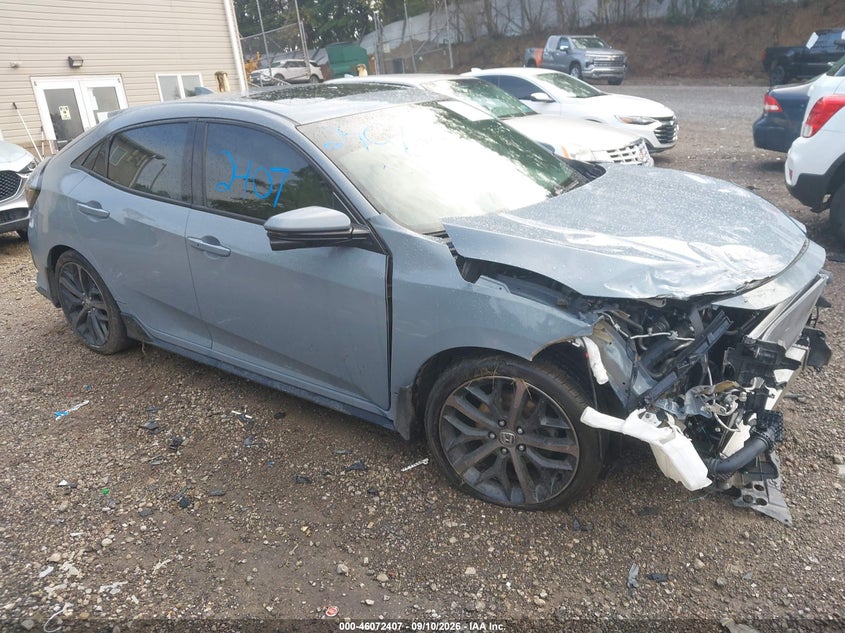 Vin: shhfk7h92mu411504, lot: 46571954, honda civic sport touring 20211