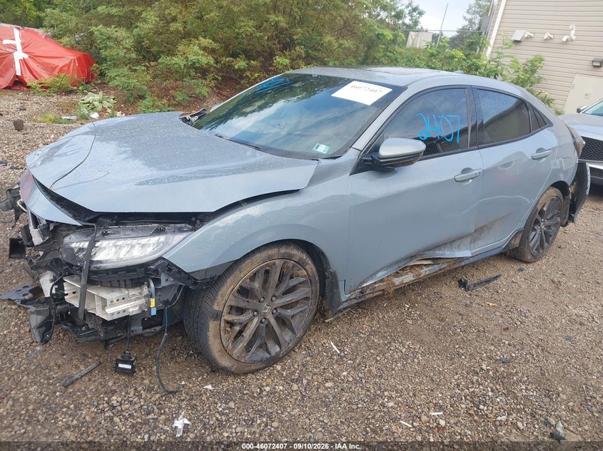 Vin: shhfk7h92mu411504, lot: 46571954, honda civic sport touring 20212
