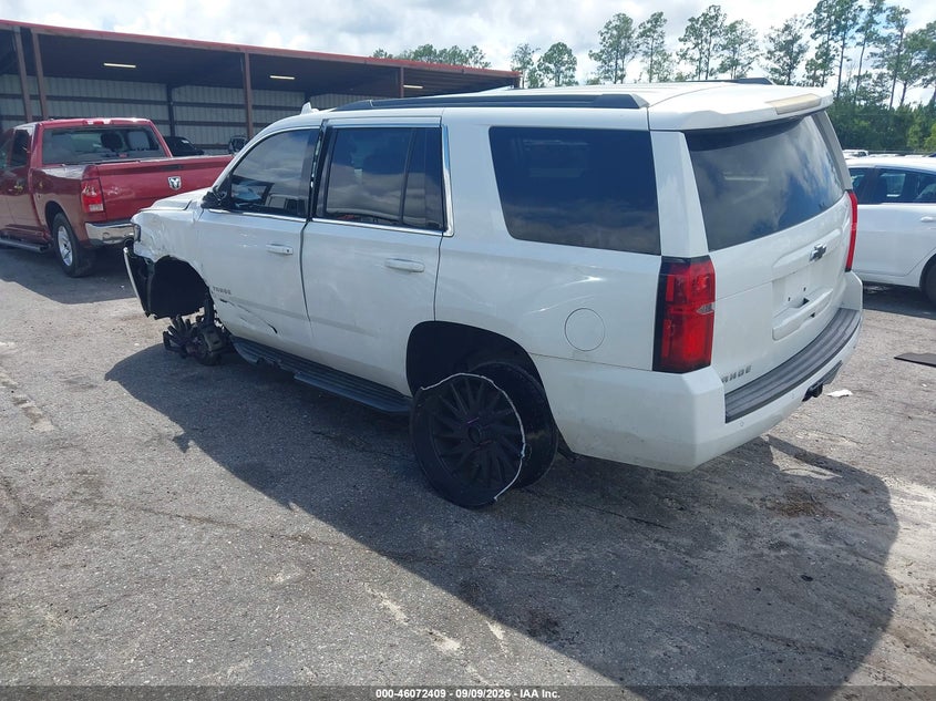 Vin: 1gnscakc4kr100203, lot: 46571956, chevrolet tahoe ls 20193
