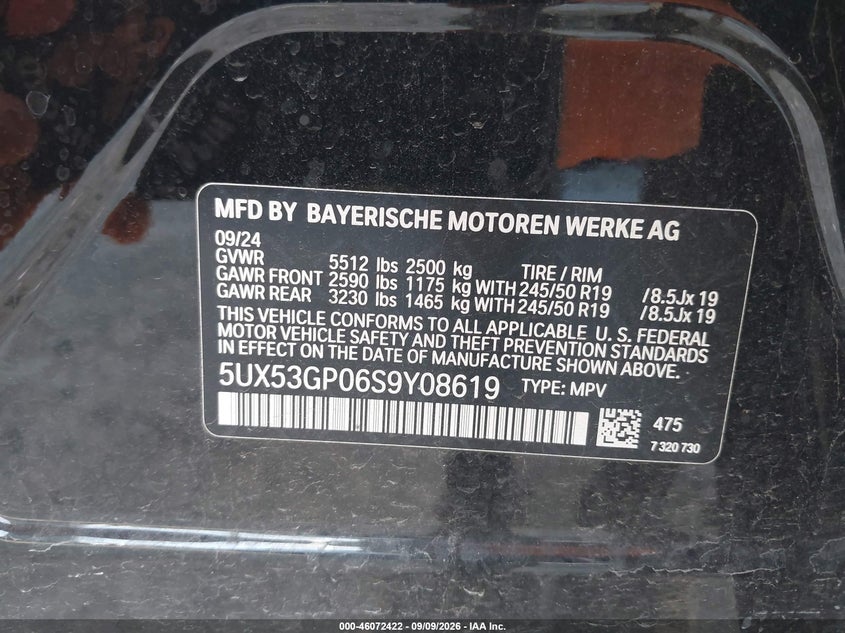 2025 BMW X3 30 XDRIVE · Фото 9