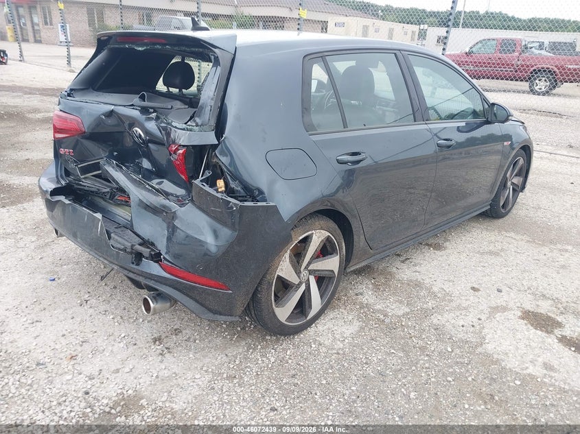 Vin: 3vw6t7au3km001443, lot: 46571986, volkswagen golf gti 2.0t autobahn/2.0t rabbit edition/2.0t s/2.0t se 20194