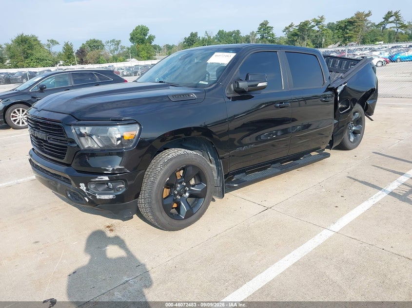 Vin: 1c6rrffg2kn742384, lot: 46572030, ram 1500 big horn/lone star  4x4 5'7 box 20192