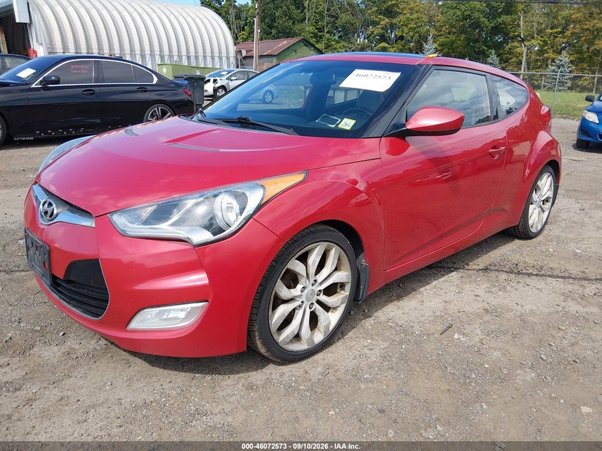 Vin: kmhtc6ad5du116913, lot: 46572120, hyundai veloster base w/gray 20132