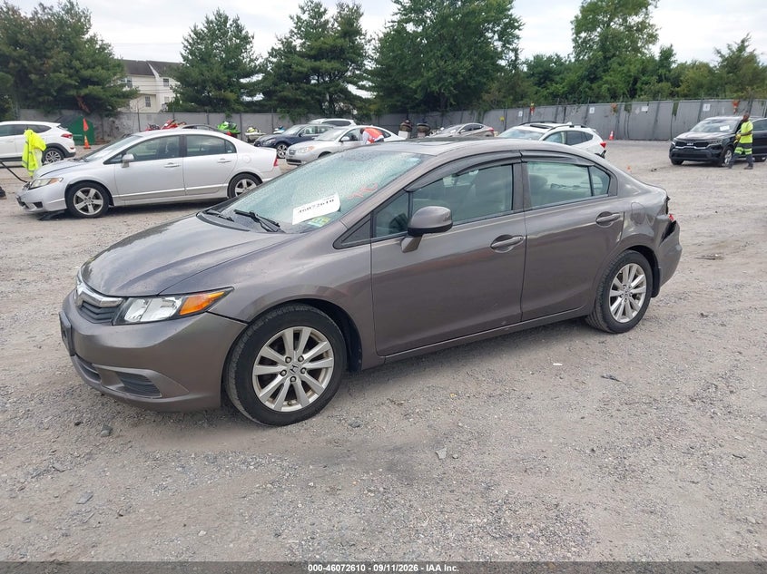 Vin: 19xfb2f87ce320344, lot: 46572157, honda civic ex 20122