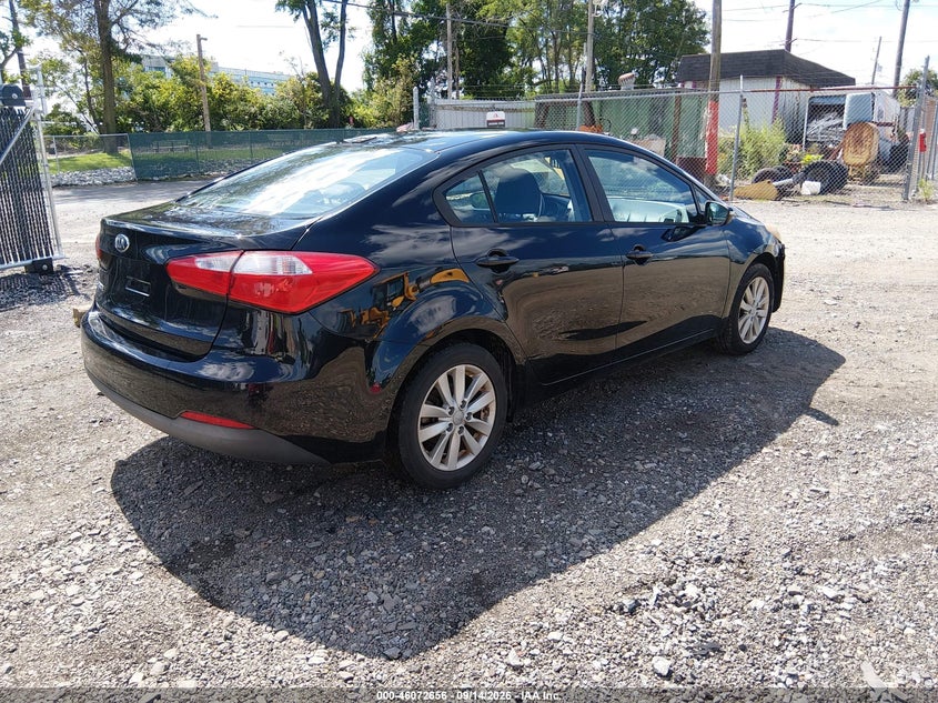 Vin: knafx4a62e5233160, lot: 46572203, kia forte lx 20143