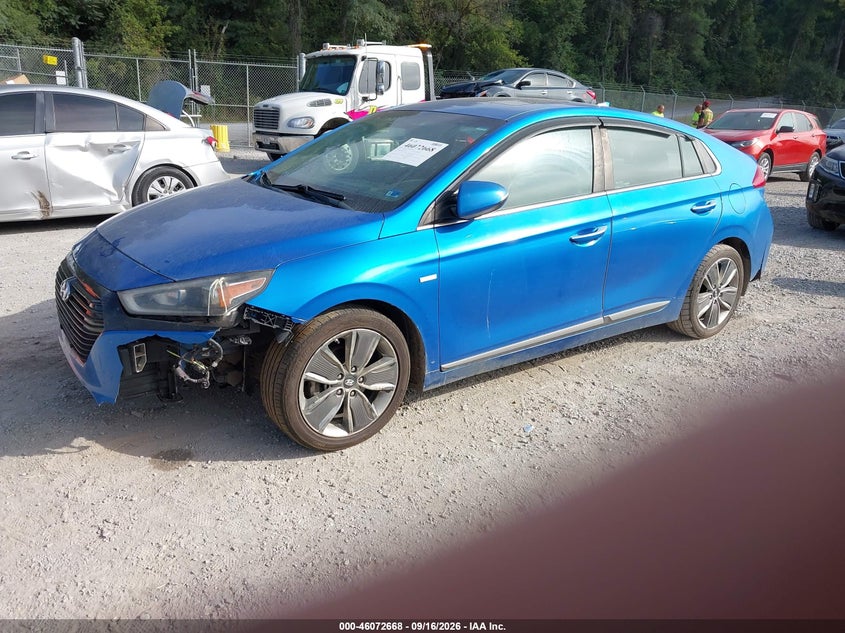 Vin: kmhc85lc9hu031157, lot: 46572215, hyundai ioniq hybrid limited 20172