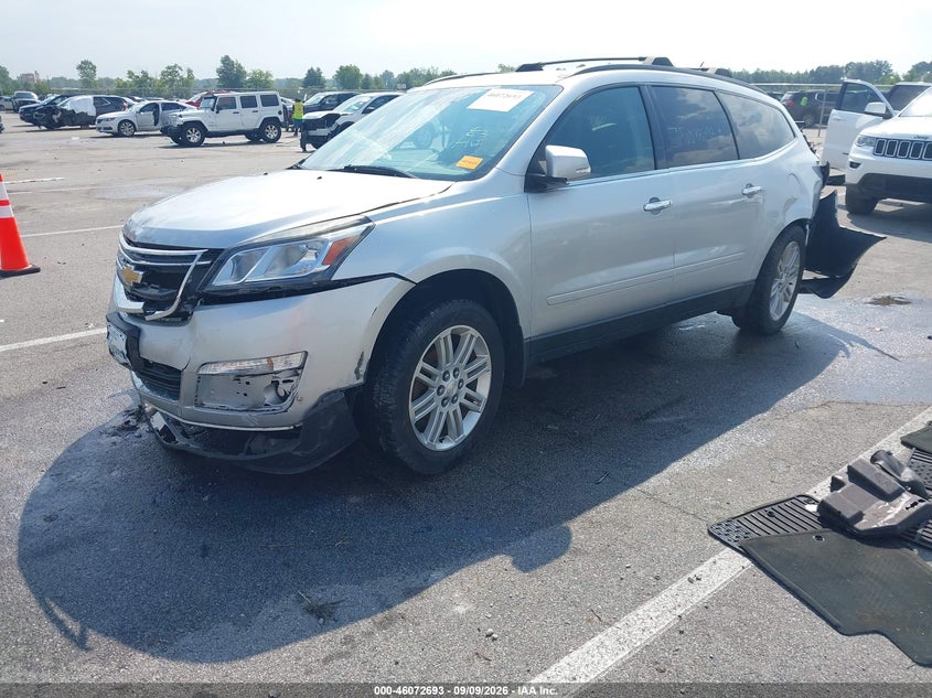 Vin: 1gnkrgkd2fj378919, lot: 46572240, chevrolet traverse 1lt 20152