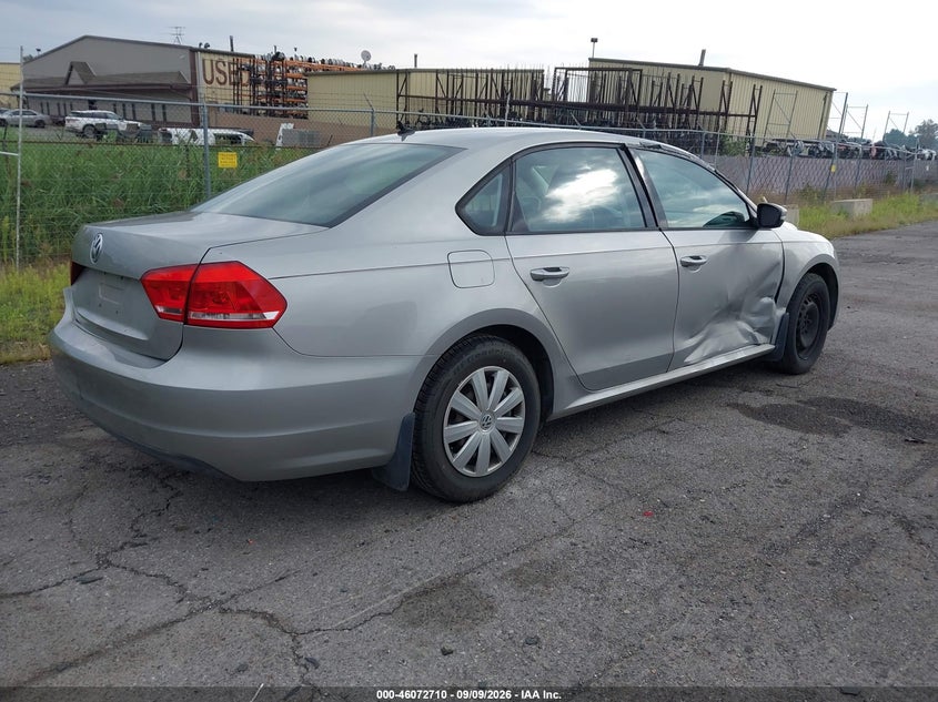 Vin: 1vwap7a3xdc032408, lot: 46572256, volkswagen passat 2.5l s 20134
