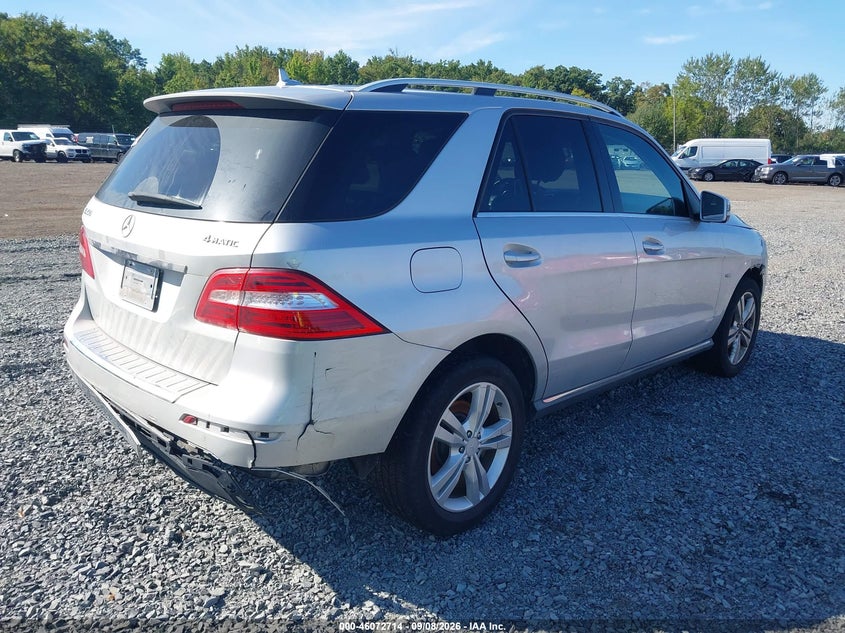 MERCEDES-BENZ ML 350 2012 VIN 4JGDA5HB4CA004211